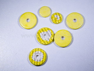 Flöten Polster Einzeln Pisoni Lucien DeLuxe Yellow geschlossene Klappen / Dicke 2,5mm