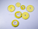 Flute Pads Single Pisoni Lucien DeLuxe Yellow closed keys...