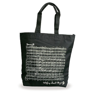 Shopping bag Mozart black