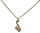 Necklace with a saxophone pendant (gold colored)