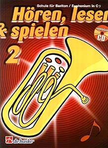 Hören, Lesen & Spielen 2 - Bariton / Euphonium in C mit CD - DeHaske