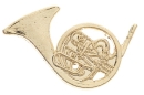 Pin - French horn (gold colored)