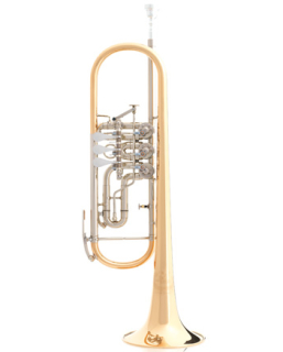 B&S BS3005WGT-1-0 Konzert-B-Trompete Goldmessing, Schall 140mm