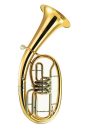 B&S tenor horn model BS30322G-1-0 3 valves gold brass