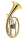 B&S tenor horn model BS30322G-1-0 3 valves gold brass