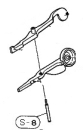 Yamaha axle screw for flute Bb mechanics (1 piece)