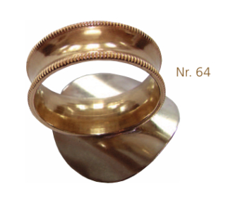 Daumenring für Bariton Ring mit Rändel Neusilber