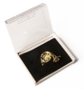 Lapel pin - French horn in box (gold colored)