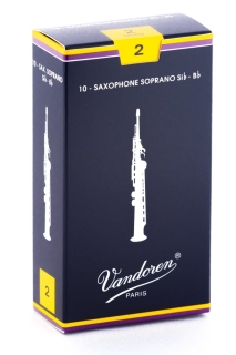 Vandoren Classic B-Sopran-Saxophon-Blatt Traditional (1) 1.5