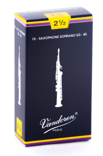 Vandoren Classic B-Sopran-Saxophon-Blatt Traditional (1) 2.5