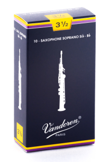Vandoren Classic B-Sopran-Saxophon-Blatt Traditional (1) 3.5