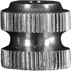 Rotary valve machines knurled nut nickel silver in several sizes (1)