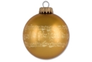 Christmas ornament with notes silver