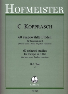 60 ausgewählte Etüden für Trompete in B, Heft 2 v.C. Kopprasch