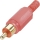 Cinch connector plug, even number of poles: 2 Red BKL Electronic 0104002 / T