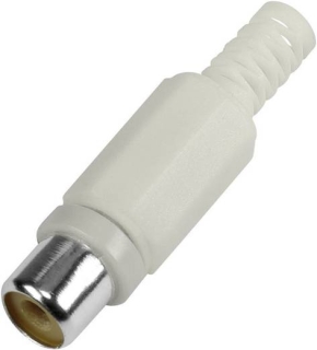 Cinch connector socket, even number of positions: 2 White Components