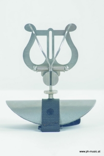 Lyra Marschbuchhalter Edelstahl für Querflöte mit Alu-Platte mit Klettverschluss