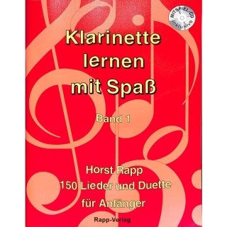 Horst Rapp - B-Klarinette lernen mit Spaß, Band 1,  inkl. CD