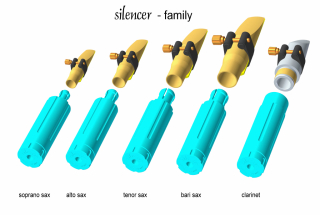 JazzLab SILENCER - Mouthpiece silencer for saxophone and clarinet