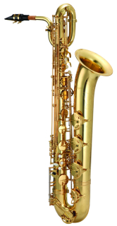 Antigua Eb-Baritone Saxophone BS4240LQ-AH, brass laquered, power bell series