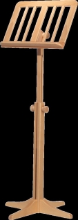 Wooden music stand 11611 (in three wood tones)
