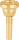 Arnolds & Sons mouthpiece for tenor horn gold-plated