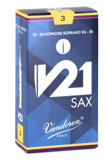 Vandoren V21 Bb-Sopran-Saxophon Blätter (10 in Box)