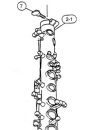 Antigua S-Bogen-Zwingenschraube Saxopon Messing lackiert(1)