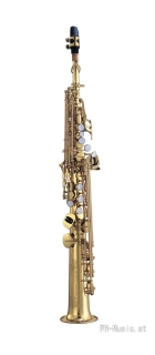 ANTIGUA SS4290LQ-GH, Klar Lackiert POWER BELL SERIE B-Sopran-Saxophon
