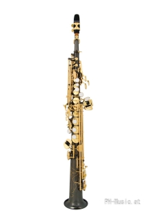 ANTIGUA SS4290BQ-CH, Korpus Black Nickel, Mech. lackiert POWER BELL SERIE B-Sopran-Saxophon