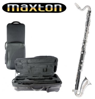 MAXTON Bass-Clarinet german, to deep C, full automatic, overblow key, includes etui