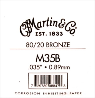 Single string Martin & Co guitar string Acoustic Bronze .035 (1) Sale from stock!