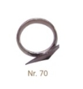 Finger ring 3.train trumpet nickel silver with plate D=21mm