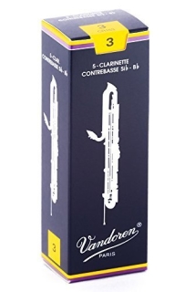 Vandoren Classic Double Bass Clarinet Reeds Traditional (5 in box)