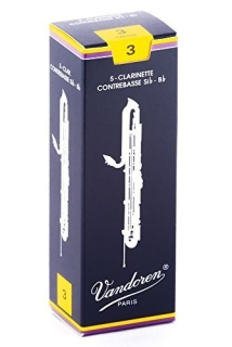 Vandoren Classic Kontra-Bass-Klarinetten-Blätter Traditional (5 in Box)