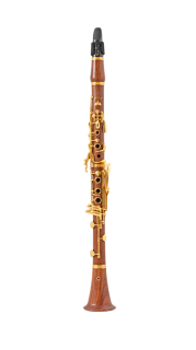 F.A. UEBEL Zenit MGPP Keys silvert, pillar 24K gold Bb-Clarinet Mopane wood