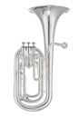 JUPITER JBR730S Bb baritone horn, silver-plated, 3 valves