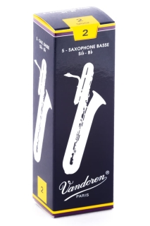 Vandoren Classic Traditional Bass-Saxophon-Blätter (5 in Box)