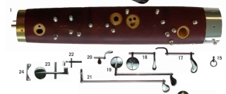 Schreiber bassoon - ring for carrying cord