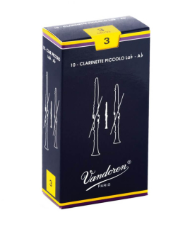 Vandoren Classic AB oder G-Klarinette Blatt Traditional (10 in Box)