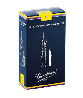 Vandoren Classic Sopranino-Saxophon-Blätter Traditional (10 in Box)