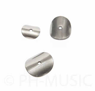 Support leaves nickel silver curved round size selection (1 piece)