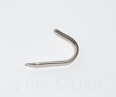 Finger hooks for jazz trumpets / leadpipe, nickel silver, curved shape