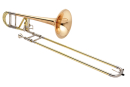 XO Brass - Bb / F trombone, lacquered, open wrap, gold...