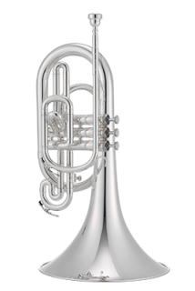 JUPITER F Marching Mellophone, silver-plated JMP1000MS