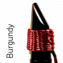 Bambú hand braided ligature for Bb / A and C clarinet mouthpieces AC02 burgundy red