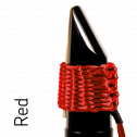 Bambú hand braided ligature for Bb / A and C clarinet mouthpieces AC03 red