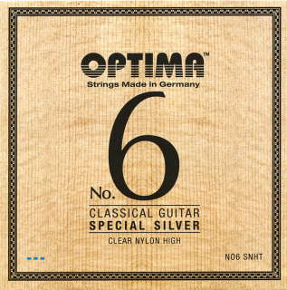 OPTIMA No.6 SPECIAL SILVER STRINGS Nylon Medium Konzertgitarre Saiten SATZ 