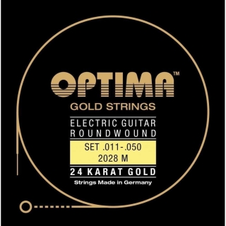 Optima E-Gitarre 24K GOLD STRINGS 2028