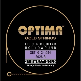 Optima E-Gitarre 24K GOLD STRINGS 2028 2028.R Regular .012-.054w